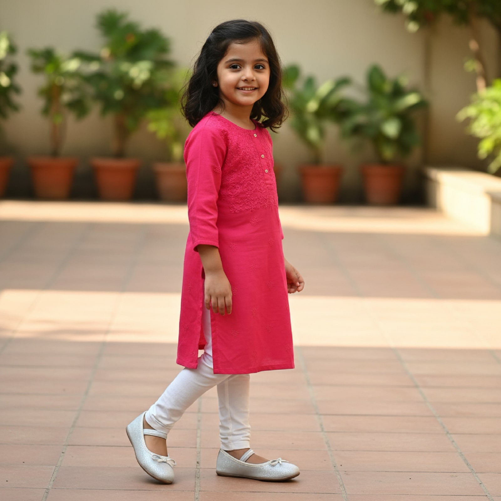 BOYZ N GALZ GOLD SPARKLE BALLERINAS - Image 7