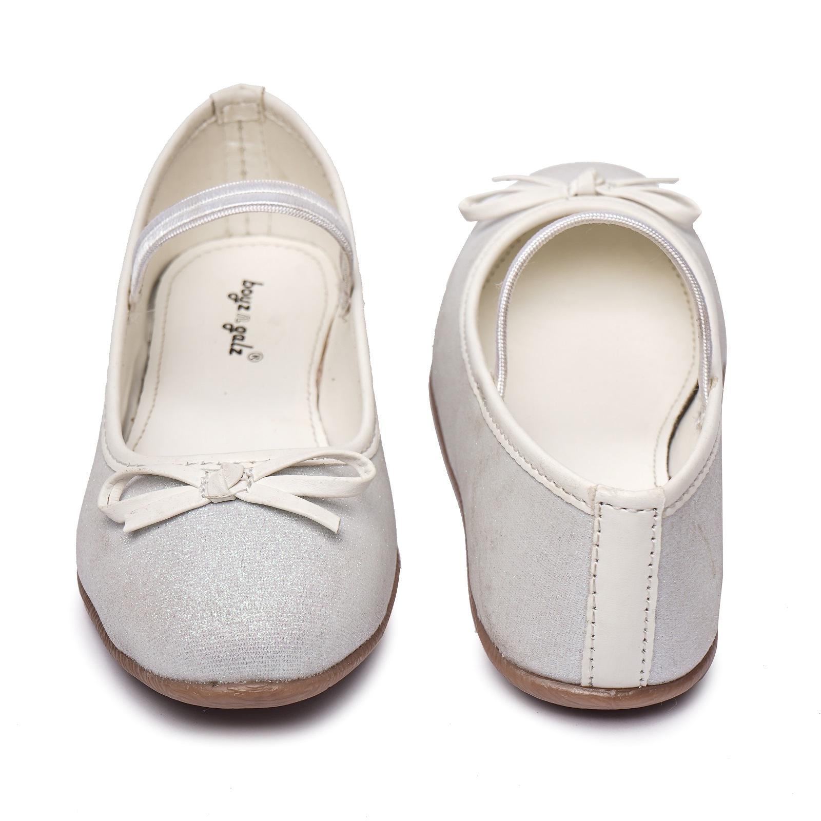 BOYZ N GALZ GOLD SPARKLE BALLERINAS - Image 4